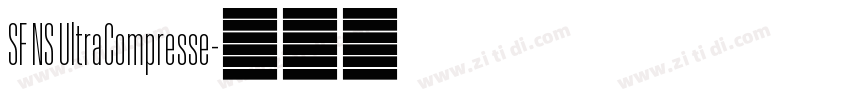 SF NS UltraCompresse字体转换